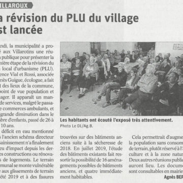 VILLAROUX – Réunion de concertation n°1 sur la révision générale du PLU