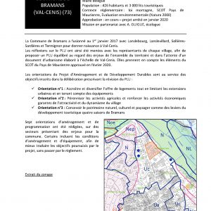 Commune de Bramans - Elaboration du PLU